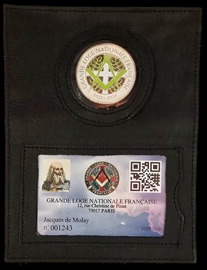 PORTE CARTE GLNF ID/JETON NOIR