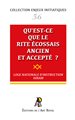 ENJEUX #56 - Qu'est-ce que le Rite Écossais Ancien et Accepté ?