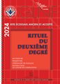 RITUEL REAA 2ème DEGRÉ HIRAM 2024